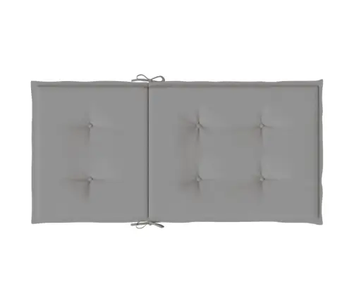 Dārza Krēslu Spilveni, 4 Gab., Audums, Pelēks Vidaxl