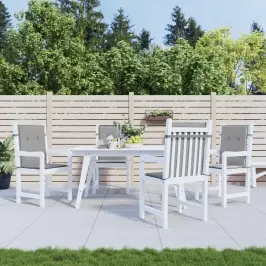 Dārza Krēslu Spilveni, 4 Gab., Audums, Pelēks Vidaxl