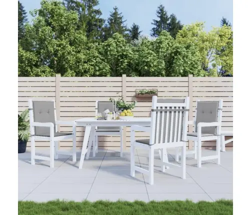 Dārza Krēslu Spilveni, 4 Gab., Audums, Pelēks Vidaxl