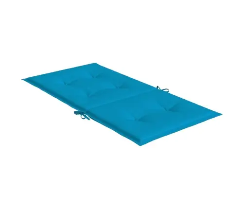 Dārza Krēslu Spilveni, 2 Gab., Zili, 100X50X3 Cm, Audums Vidaxl