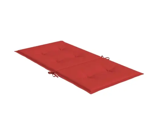 Madala Seljatoega Toolipadjad 4 Tk, Punane, 100X50X7 cm Kangas