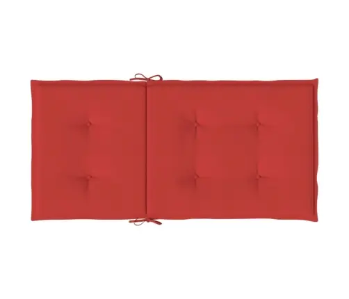 Madala Seljatoega Toolipadjad 4 Tk, Punane, 100X50X7 cm Kangas