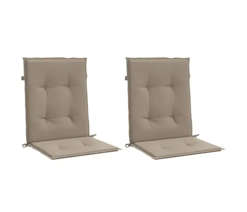 Dārza Krēslu Spilveni, 2 Gab., Pelēkbrūni, 100X50X3 Cm, Audums Vidaxl