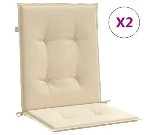 Madala Seljatoega Toolipadjad 2 Tk Beež 100X50X7 Cm Kangas