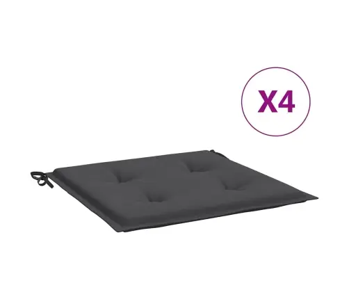 Aiatooli Istmepadjad 4 Tk, Antratsiit, 40X40X4 cm Kangas