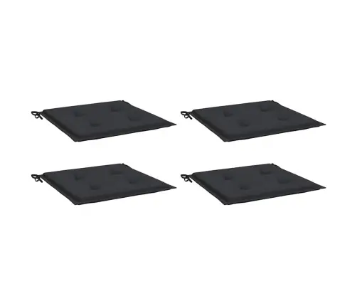 Aiatooli Istmepadjad 4 Tk, Must, 40X40X4 cm Kangas