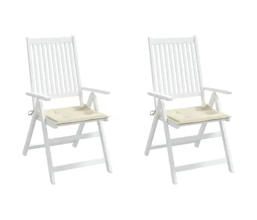 Aiatooli Istmepadjad 2 Tk, Kreemjas, 50 X 50 X 4 cm Kangas