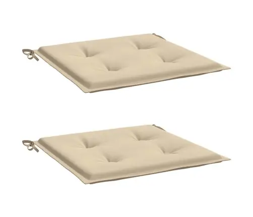 Aiatooli Istmepadjad 2 Tk, Beež, 50X50X4 cm Kangas