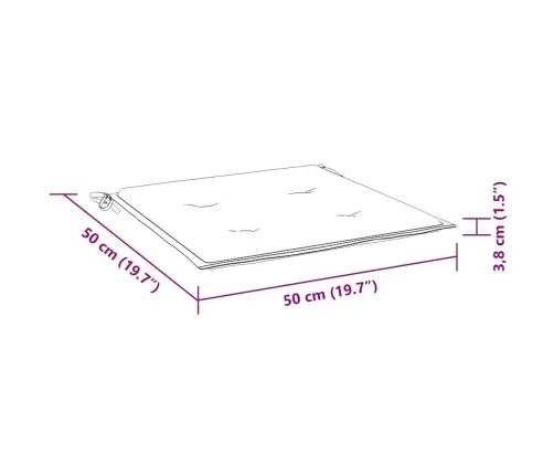 Aiatooli Istmepadjad 2 Tk, Beež, 50X50X4 cm Kangas