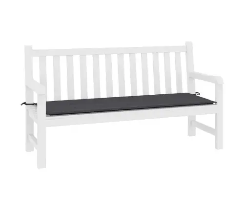 Dārza Sola Matracis, 200X50X4 Cm, Audums, Antracītpelēks Vidaxl