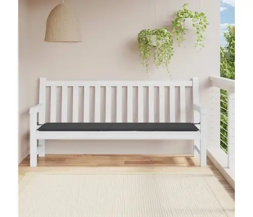 Dārza Sola Matracis, 200X50X4 Cm, Audums, Antracītpelēks Vidaxl