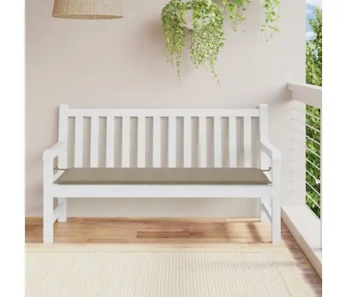 Dārza Sola Matracis, 150X50X4 Cm, Audums, Pelēkbrūns Vidaxl