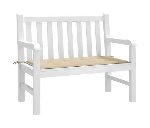 Dārza Sola Matracis, 100X50X4 Cm, Audums, Bēšs Vidaxl