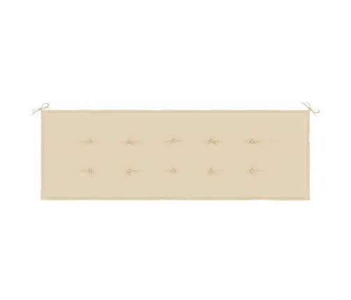 Dārza Sola Matracis, 150X50X4 Cm, Audums, Bēšs Vidaxl