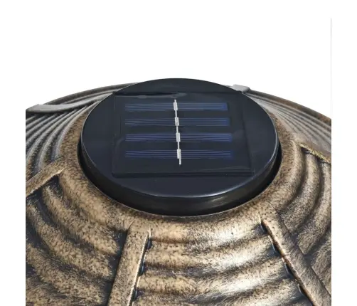 Putnu Barotava Ar Solārām Led Gaismām, Plastmasa Vidaxl