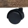 Puķu Podu Paliktņi Ar Riteņiem, 6 Gab., Bronzas Krāsa, 30 Cm Vidaxl