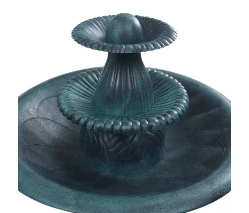 Paukščių Prausykla Su Fontanu, Žalia, 50X91cm Plastikas