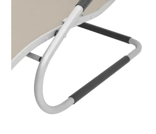 Sauļošanās Zvilnis Ar Spilvenu, Alumīnijs Un Tekstilēns Vidaxl