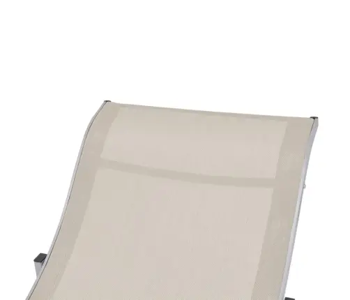 Saliekami Sauļošanās Krēsli, 2 Gab., Krēmkrāsas Tekstilēns Vidaxl