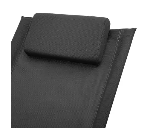 Bērnu Sauļošanās Zvilnis, Melns, Tērauds Vidaxl