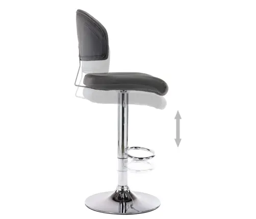 Bāra Krēsls, Pelēka Mākslīgā Āda Vidaxl