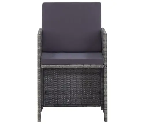 13-Daļīgs Dārza Mēbeļu Komplekts, Pe, Akācijas Masīvkoks Vidaxl