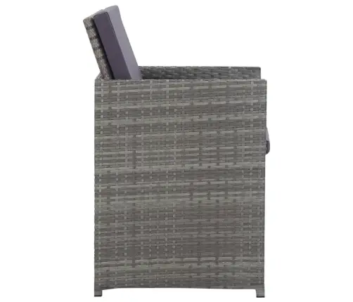 13-Daļīgs Dārza Mēbeļu Komplekts, Pe, Akācijas Masīvkoks Vidaxl