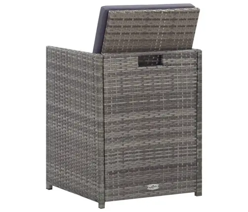 13-Daļīgs Dārza Mēbeļu Komplekts, Pe, Akācijas Masīvkoks Vidaxl