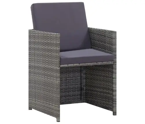 9-Daļīgs Dārza Mēbeļu Komplekts Ar Matračiem, Pe Rotangpalma Vidaxl