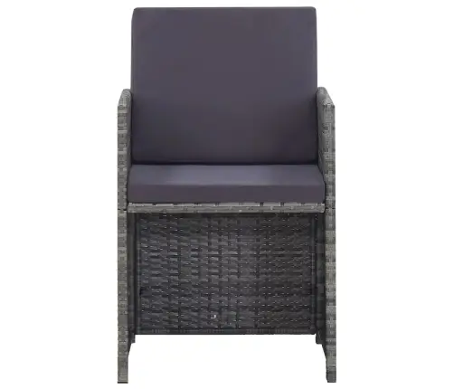 9-Daļīgs Dārza Mēbeļu Komplekts Ar Matračiem, Pe Rotangpalma Vidaxl