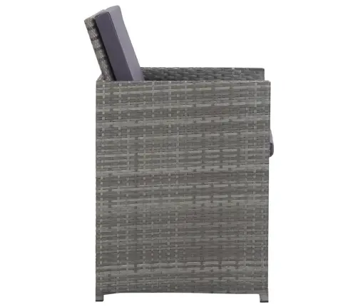 9-Daļīgs Dārza Mēbeļu Komplekts Ar Matračiem, Pe Rotangpalma Vidaxl