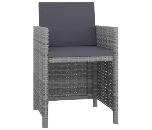 Lauko Komplektas Su Pagalvėmis, 11 Dalių, Pilkas, Ratanas