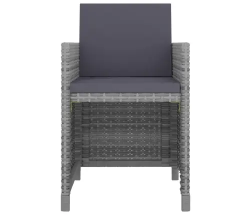 Lauko Komplektas Su Pagalvėmis, 11 Dalių, Pilkas, Ratanas