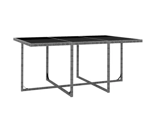 Lauko Komplektas Su Pagalvėmis, 11 Dalių, Pilkas, Ratanas