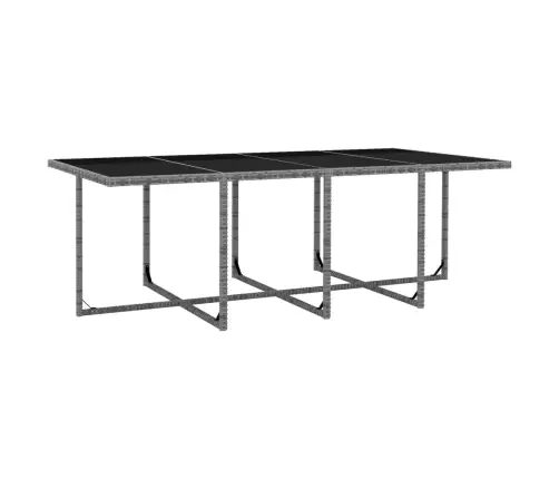 13-Daļīgs Dārza Mēbeļu Komplekts Ar Matračiem, Pelēks Pe Pinums Vidaxl