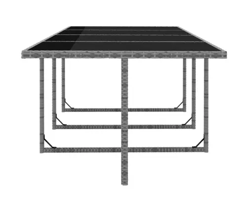 13-Daļīgs Dārza Mēbeļu Komplekts Ar Matračiem, Pelēks Pe Pinums Vidaxl