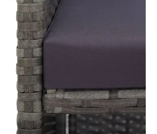 13-Osaline Aiamööblikomplekt Patjadega, Polürotang, Antratsiit