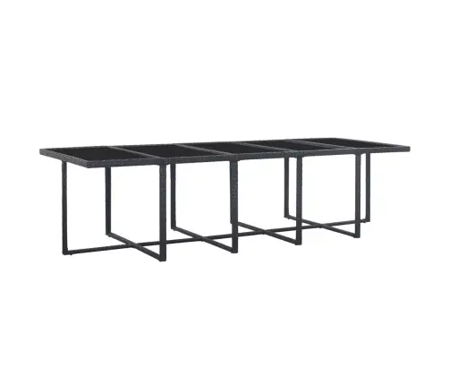 Valgomojo Komplektas Su Pagalvėmis, 15 Dalių, Juodas, Ratanas