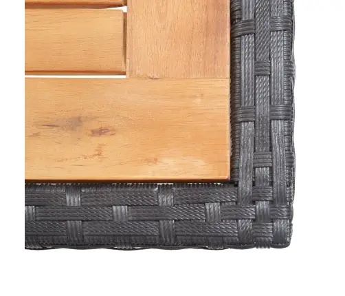 Lauko Komplektas Su Pagalvėmis, 15 Dalių, Juodas, Poliratanas