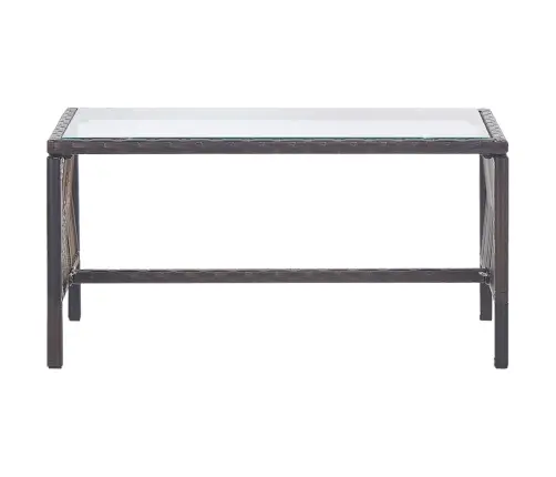 4-Daļīgs Dārza Atpūtas Mēbeļu Komplekts Ar Matraci, Brūns Pe Vidaxl