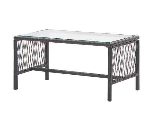 4-Daļīgs Dārza Atpūtas Mēbeļu Komplekts Ar Matraci, Brūns Pe Vidaxl