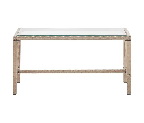 4-Daļīgs Dārza Atpūtas Mēbeļu Komplekts Ar Matraci, Bēšs Pe Vidaxl