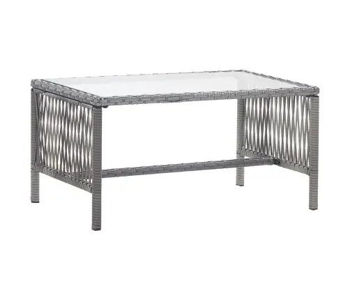 4-Daļīgs Dārza Atpūtas Mēbeļu Komplekts Ar Matraci, Pelēks Pe Vidaxl