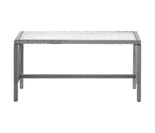 4-Daļīgs Dārza Atpūtas Mēbeļu Komplekts Ar Matraci, Pelēks Pe Vidaxl