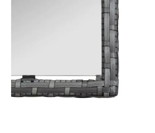 4-Daļīgs Dārza Atpūtas Mēbeļu Komplekts Ar Matraci, Pelēks Pe Vidaxl