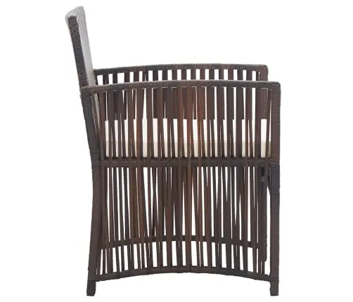 Dārza Atpūtas Krēsli Ar Matračiem, 2 Gab., Brūna Pe Rotangpalma Vidaxl