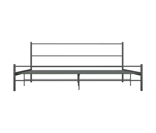 Gultas Rāmis, Pelēks Metāls, 180X200 Cm Vidaxl