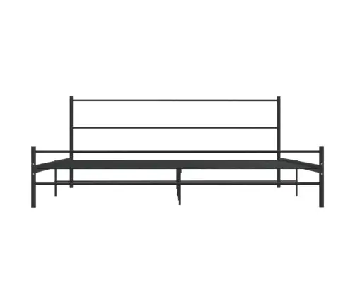 Voodiraam, Must, Metallist, 180 X 200 Cm