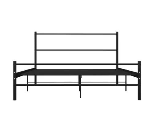 Gultas Rāmis, Melns Metāls, 120X200 Cm Vidaxl