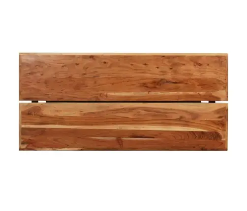 7-Daļīgs Bāra Mēbeļu Komplekts, Akācijas Masīvkoks, Dabīga Āda Vidaxl